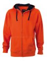 Oranje Heren Hoodie James & Nicholson